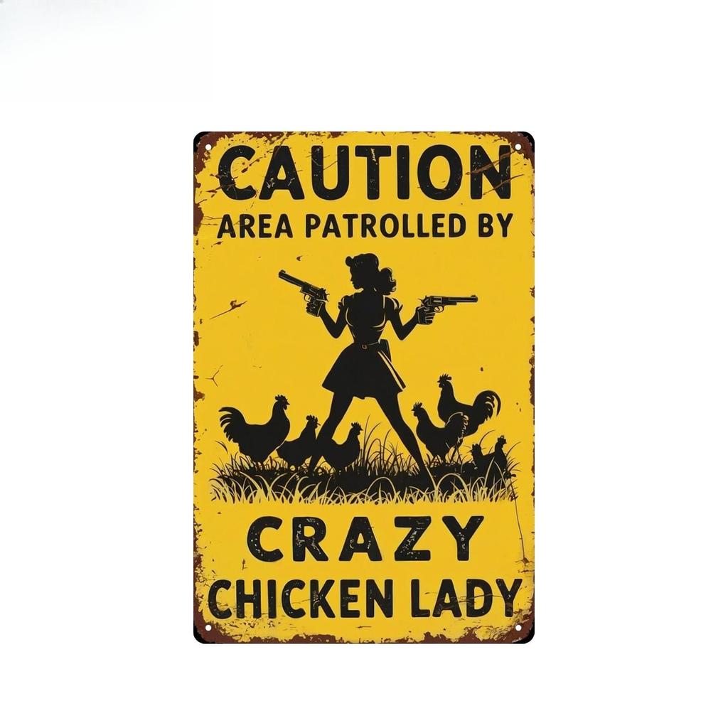 Decorative Metal Wall Sign Rooster Chicken Tin Art 20x30cm Home Kitchen Farmhouse Decor Vintage Retro Poster