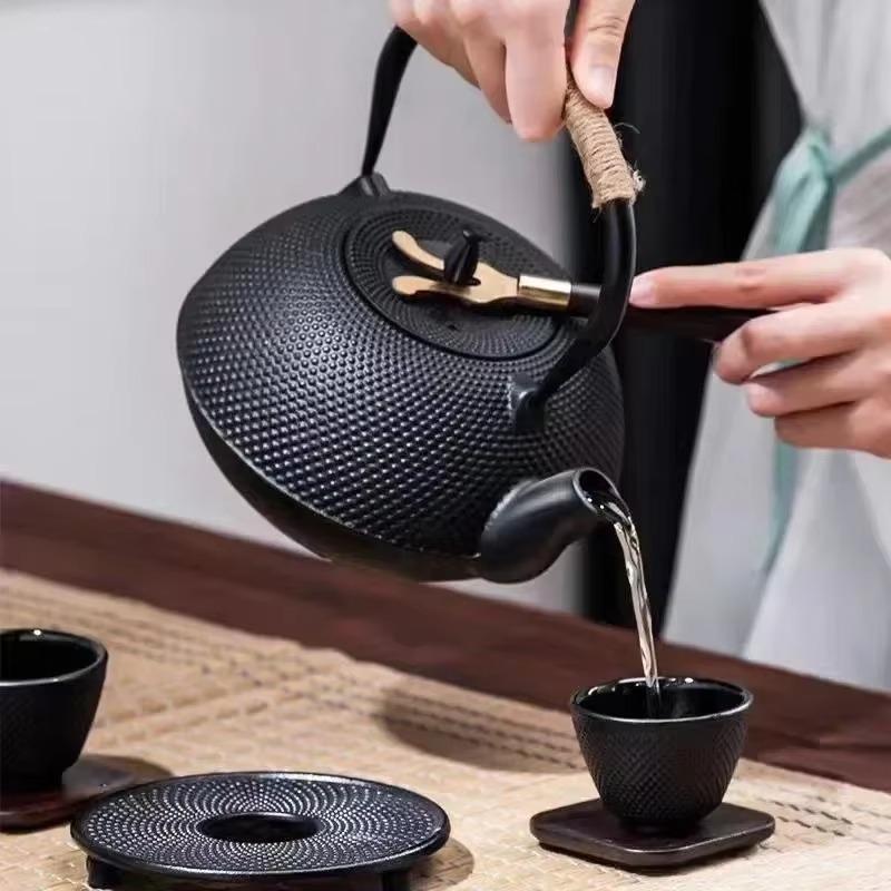 Cast Iron Teapot Japanese Tea Kettle Multi-Capacity 300-1200ML Stainless Steel Infuser Oolong Tea Boiling Water Kitchen Teaware