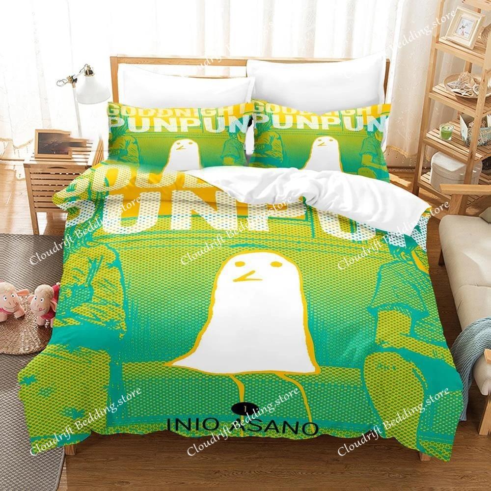 New 3d Print Anime Goodnight Punpun Bedding Set Boys Girls Twin Queen Size Duvet Cover Pillowcase Bed Kids Adult Home Textiles