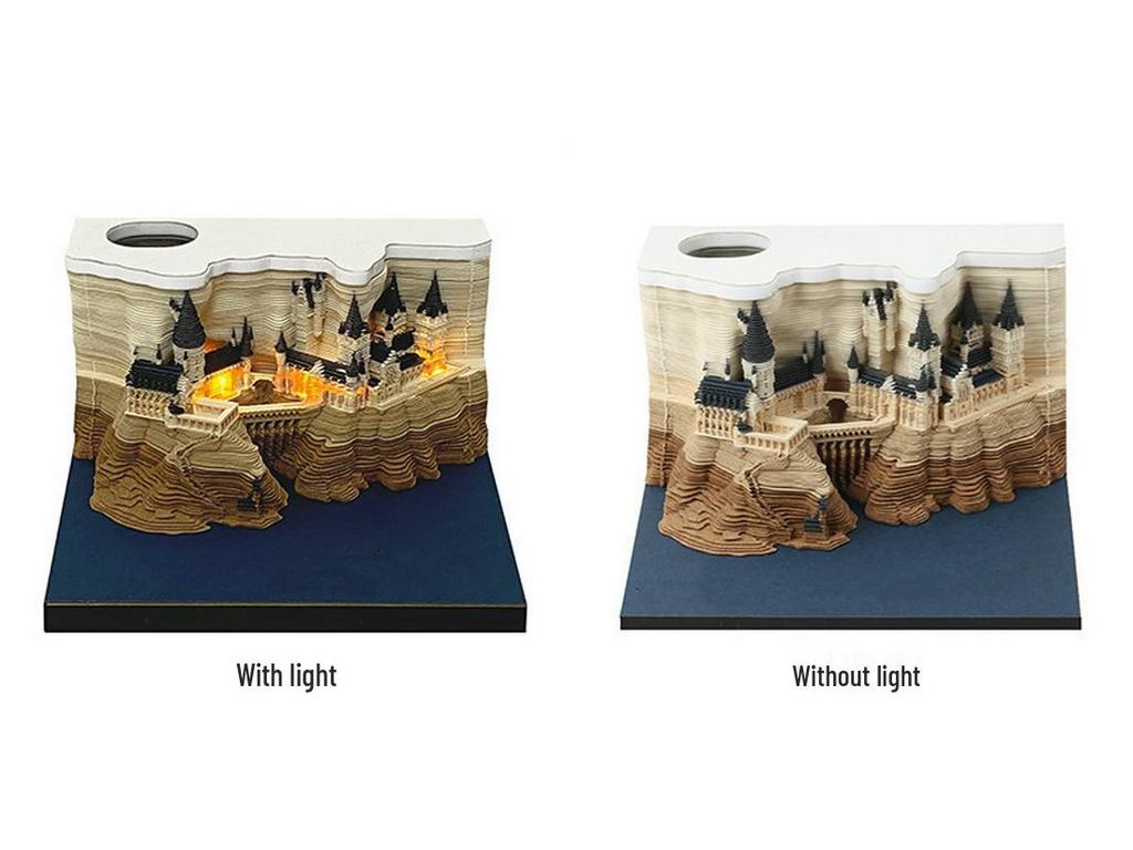 3D Stereoscopic Sticky Note Sculpture 2026 Calendar: Creative Tear-off Convenience Pad and Desktop Ornament