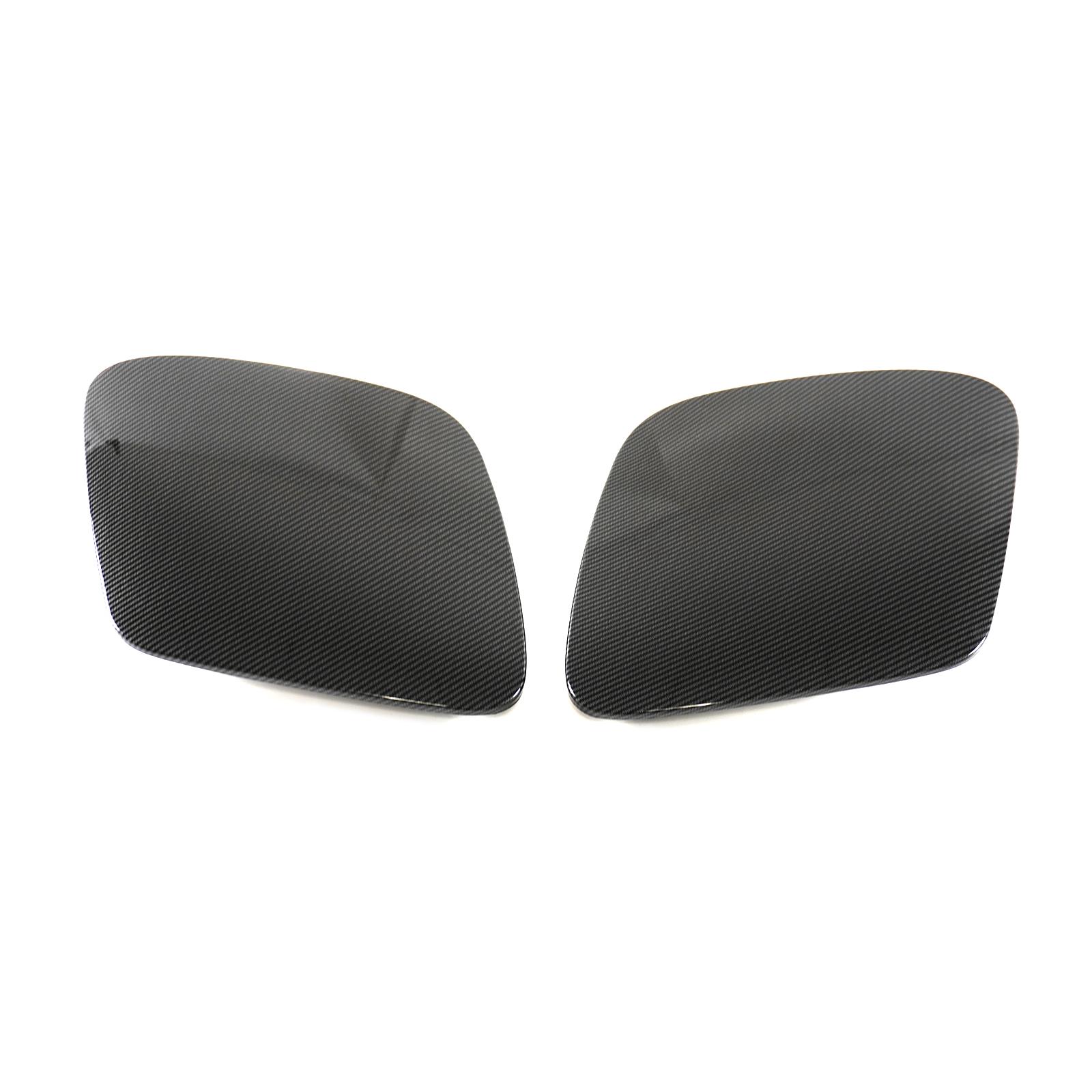 A Pair Front Headlight Covers For Chevrolet Corvette C5 1997-2004 Glossy Black Matte Black ABS Plastic Body Kit Car Accessories Carbon Fiber Print
