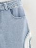 2026 Summer European & American Style High-Waist Cutout Denim Straight-Leg Pants