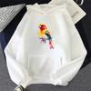 Painted Bird Printed Hoodie for Woman All Season Daily Casual Sporty Hooded Sweatshirt Female Home Outdoor Comfort