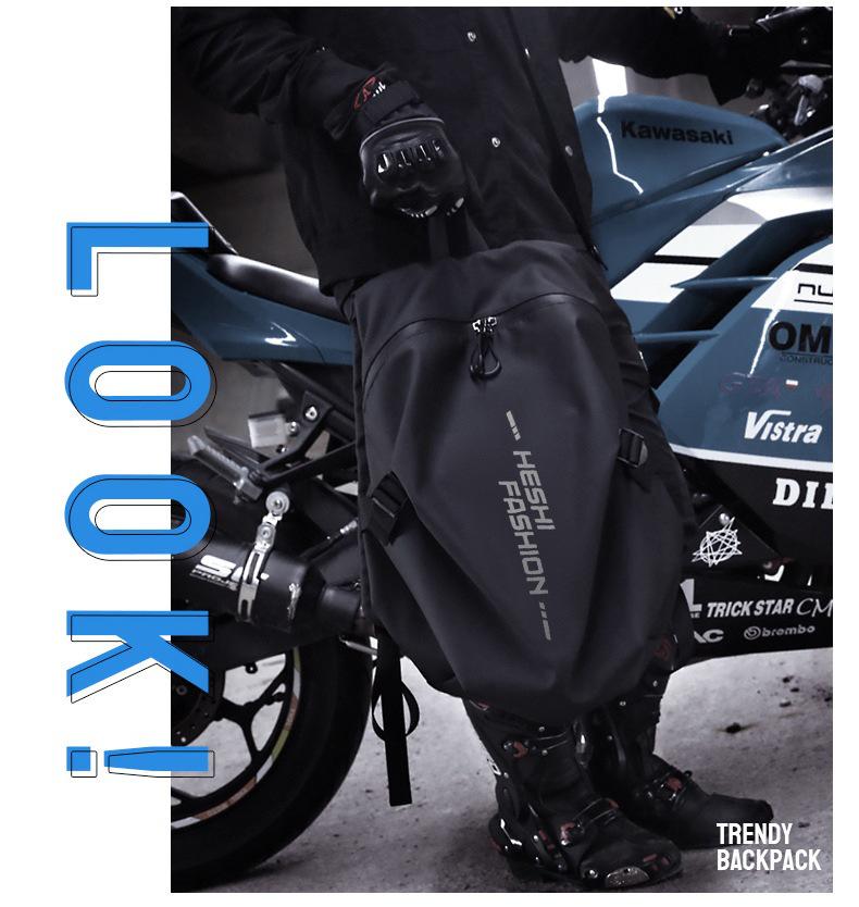 Motorradhelm-Rucksack mit großer Kapazität für Radfahrer - Unisex-Reisetasche