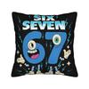 Trendy Home 67 Six Seven 6-7 Funny Meme Italian Brainrot Decoration Pillowcase Accessories  Pillow Covers Zipper Multi Size