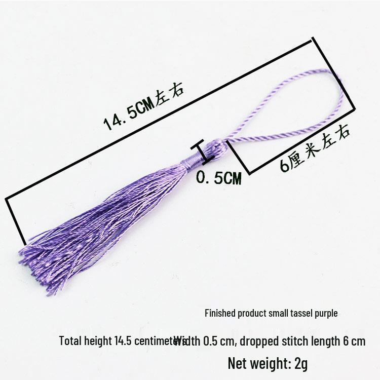 Small Unfinished Chinese Knot with Tassel and Butterfly Pendant – Handcrafted Decorative Knot