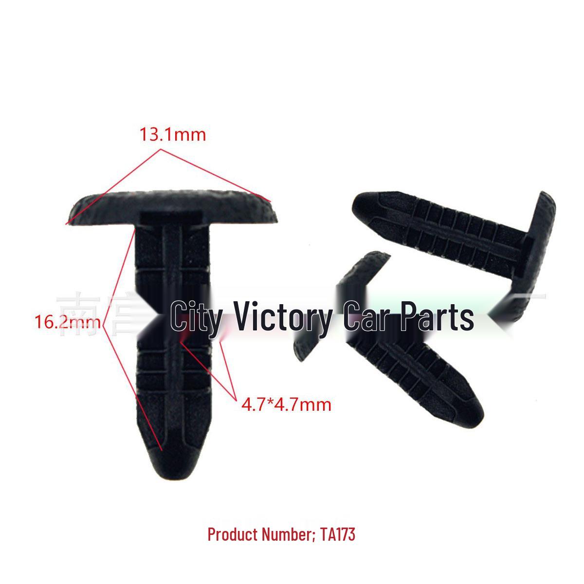 

Honda Headliner Trim Installation Buckle: 16.2mm Panel Thickness, 4.7mm Diameter, Universal Fit. 10000 Pieces