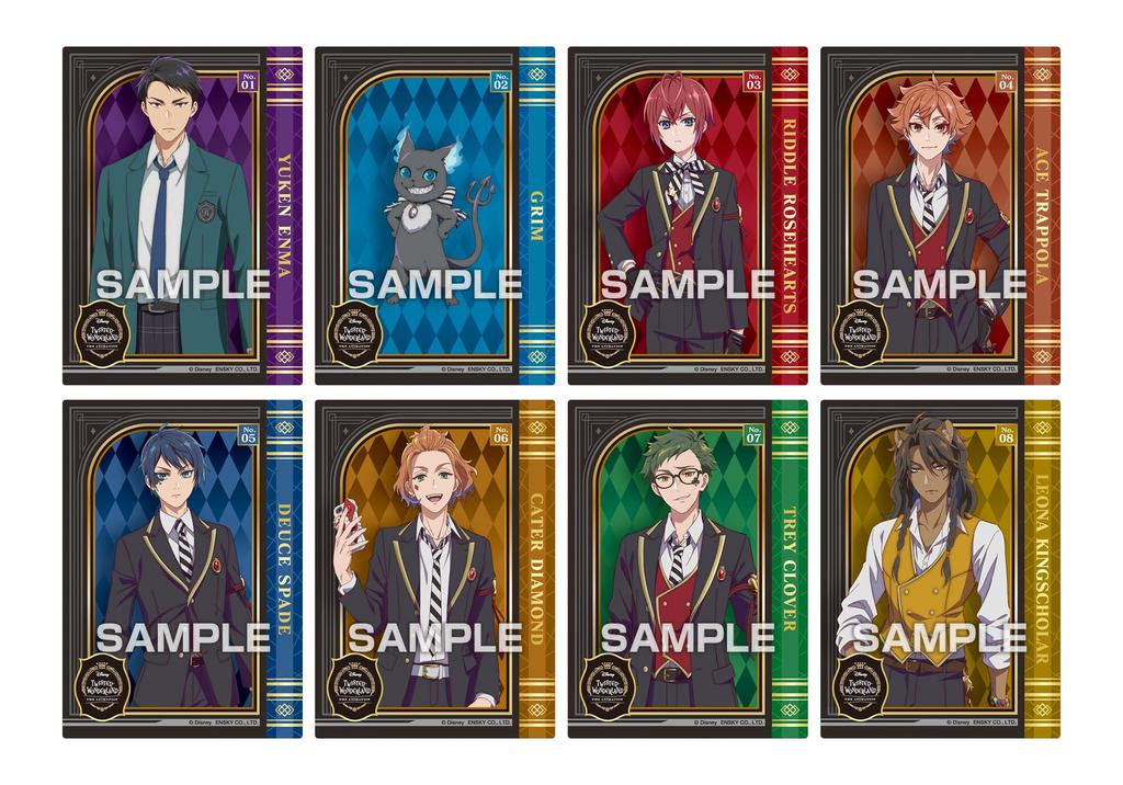 ENSKY Disney Twisted Wonderland The Animation Clear Card Collection Gum Press Limited Edition Box Purchase Grape Flavor Toy of [First Gum/Candy [Box