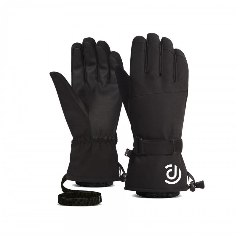 Unisex Winter Ski Gloves Warm Thermal Touchscreen 5-Finger Outdoor Cycling Snow Sports White Black Green