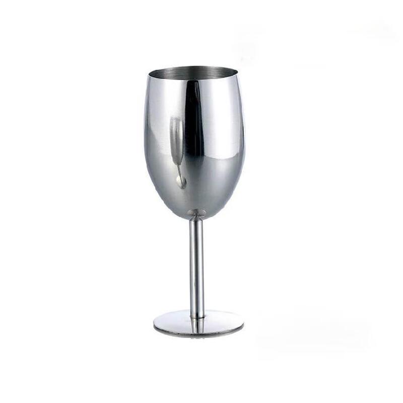 Stainless Steel Stemmed Wine Glasses