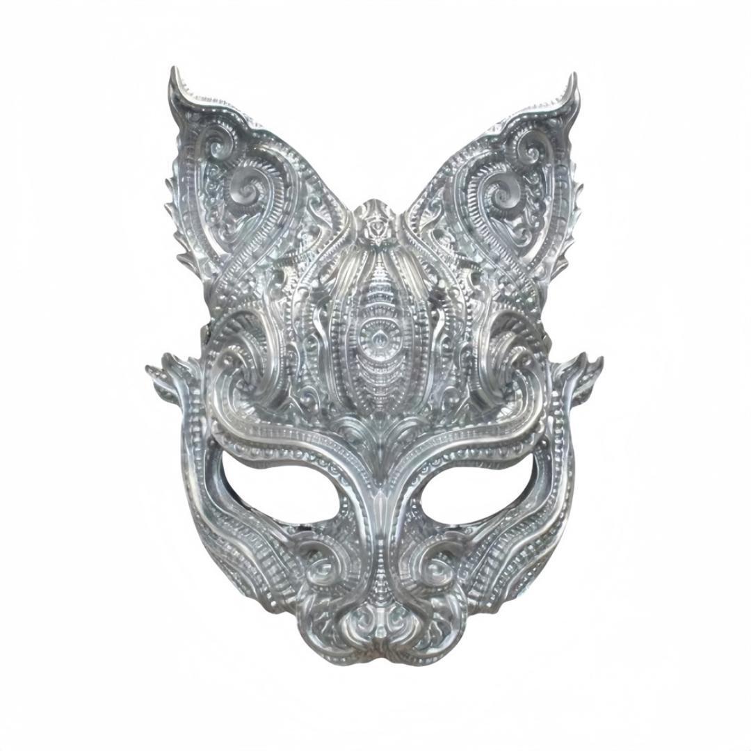 

Stunning Face Full Owl Mask For Halloween Featuring Traditional Chinese Style And Unique Ears Rabbit срібний
