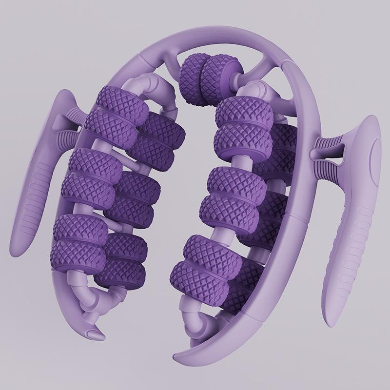 26 Wheel Leg Massager Ring Clamp Leg Roller 360°All-Round Massage Calf Muscle Relaxer Slim Shaping Leg Yoga Massage Roller