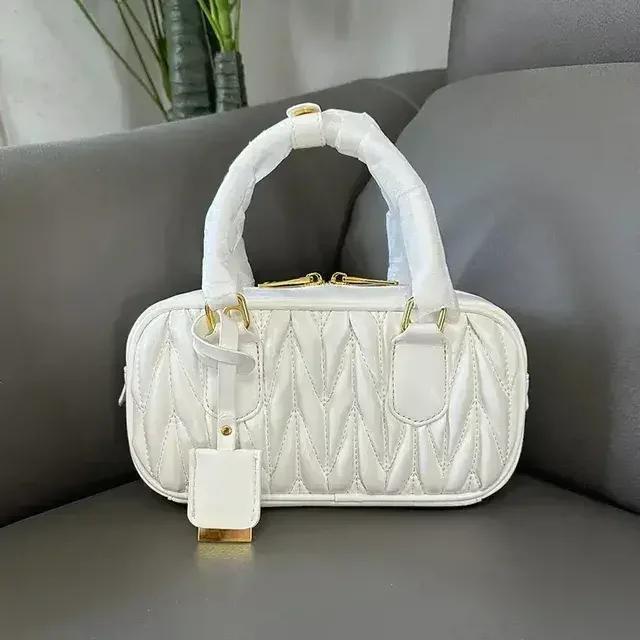 Light Luxury Women's Handbag Leather Sewn Print Multi-functional Makeup Bag