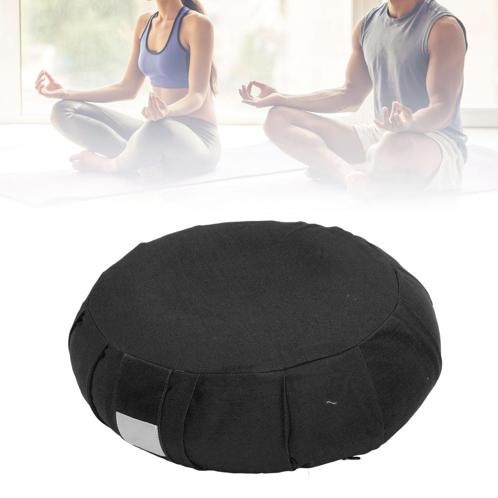 Buckwheat Hulls Meditation Cushion     Kneeling Pillow Cotton Cover Carry Handle Meditation Floor Pillow for Sitting On Floor