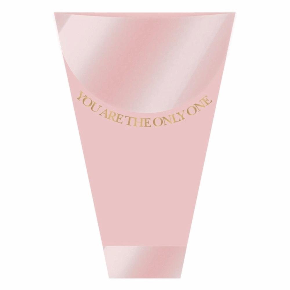 

10pcs OPP Bouquet Packing Bag Kraft Paper Fresh Flower Packaging New Rose Packaging Bag Wedding рожевий