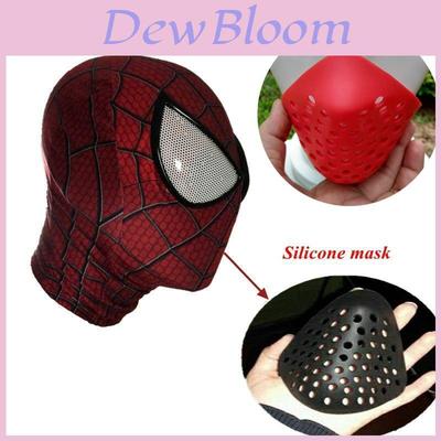 Spiderman Mouth Faceshell Non-toxic Soft Rubber Half Mask For Comfortable Breathing