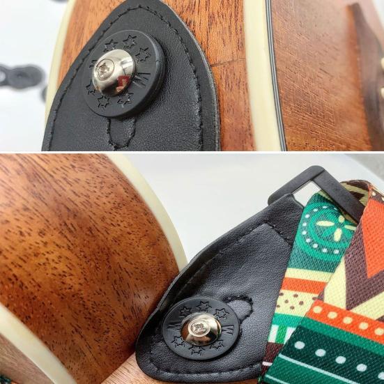 10 Pcs Guitar Strap Locks PE Guitar Strap Blocks Safety Lock Protector for Bass Ukulele Acoustic Electric Guitar Accessories