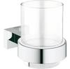 Glass Holder Essentials Cube 40755001, Chrome