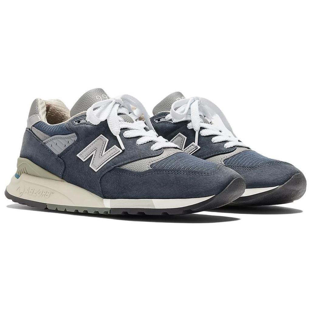 New Balance Zapatillas de Hombre 998 Hechas en EE. UU. Azul Marino Gris 2023 Hombres Zapatillas Azul Crema U998NV