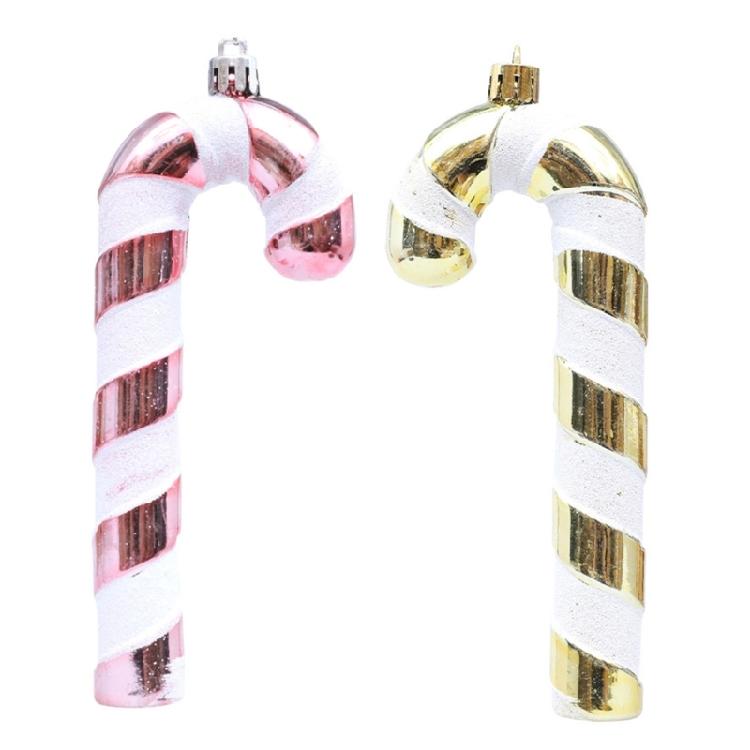 Decorative Accessories Candy Canes Ornament Durable Plastic Christmas Tree Decorations For Holiday Homes Party