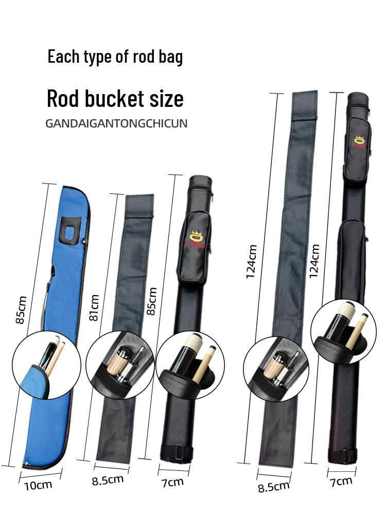 Three-Quarter Portable Billiard Cue Sleeve & Bag for Nine-ball & Big-head Cues