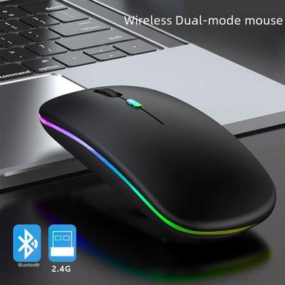 High-demand Rechargeable Silent Wireless Mouse - Multi-Device Compatible, Dual-Mode Bluetooth for Laptop and Desktop