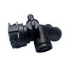 Three-Way Coolant Fitting Coolant Hose T-Connector For Cracked Hose Replacement Heat-Resistant Plastic Engine Coolant