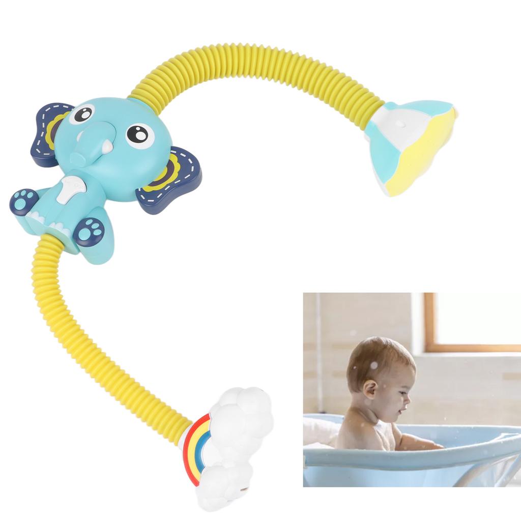 Electric Elephant Shower Elephant Water Spray Toy Bathtub Shower Head Toy for Infants Babies Toddlers