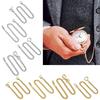 Corrente para Relógio de Bolso Cor Dourada Prateada Corrente de Substituição para Relógio Antigo de Quartzo Vintage Liga