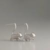 Cute Cat Earrings Animal Cat Stud Earring for Women Birthday Jewellery Gift Minimalist Cat Piercing Earrings Party Decor