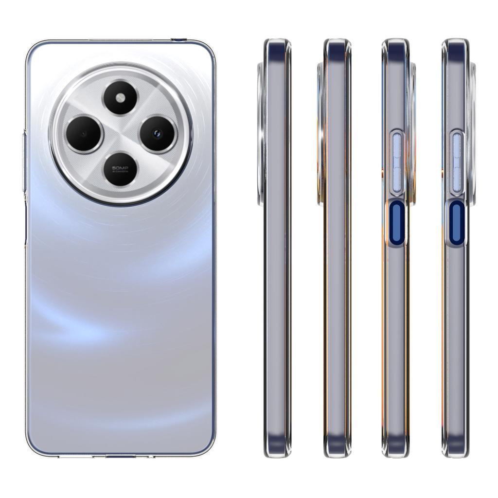 10Pcs/Pack For Xiaomi Poco C75 4G/Redmi 14R 5G/14C 4G Clear Case Watermark-Free TPU Protective Cover