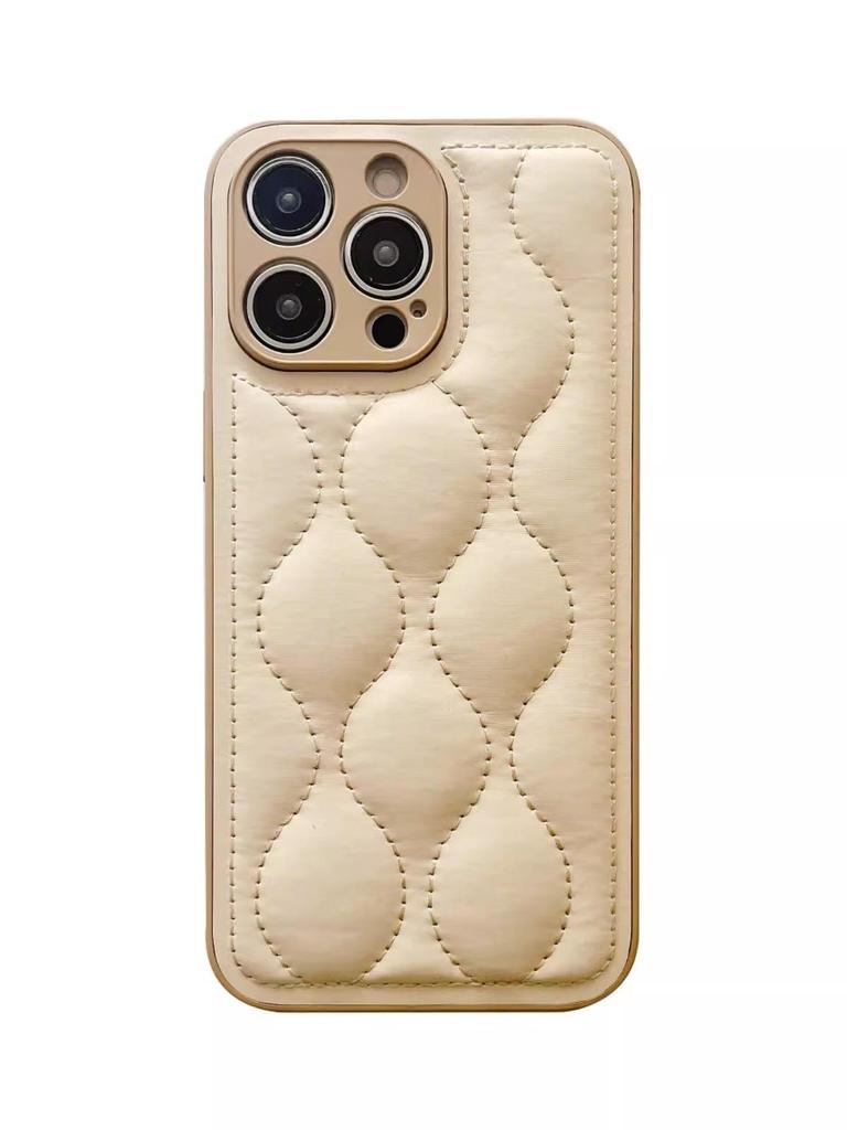 Leather Down Jacket Phone Case for Apple 15, Compatible with 14 Pro Max, Internet Celebrity 13, and XR - Drop-Proof Protection