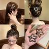 2pcs Star Shaped Rhinestone Hair Clips Fashion Accessories for Women Girls Decorative Hairpins Stylish Hair Holders