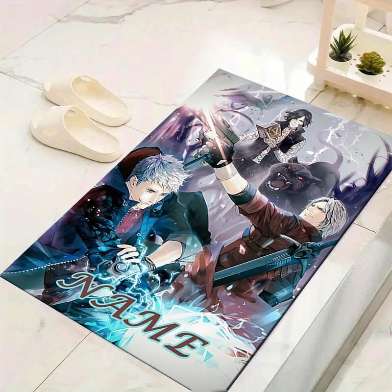Custom 1Pc Devil May Cry Theme Rug Office Carpet Indoor Outdoor Entrance Doormat Nonslip Soft And Comfortable Living Room D291536