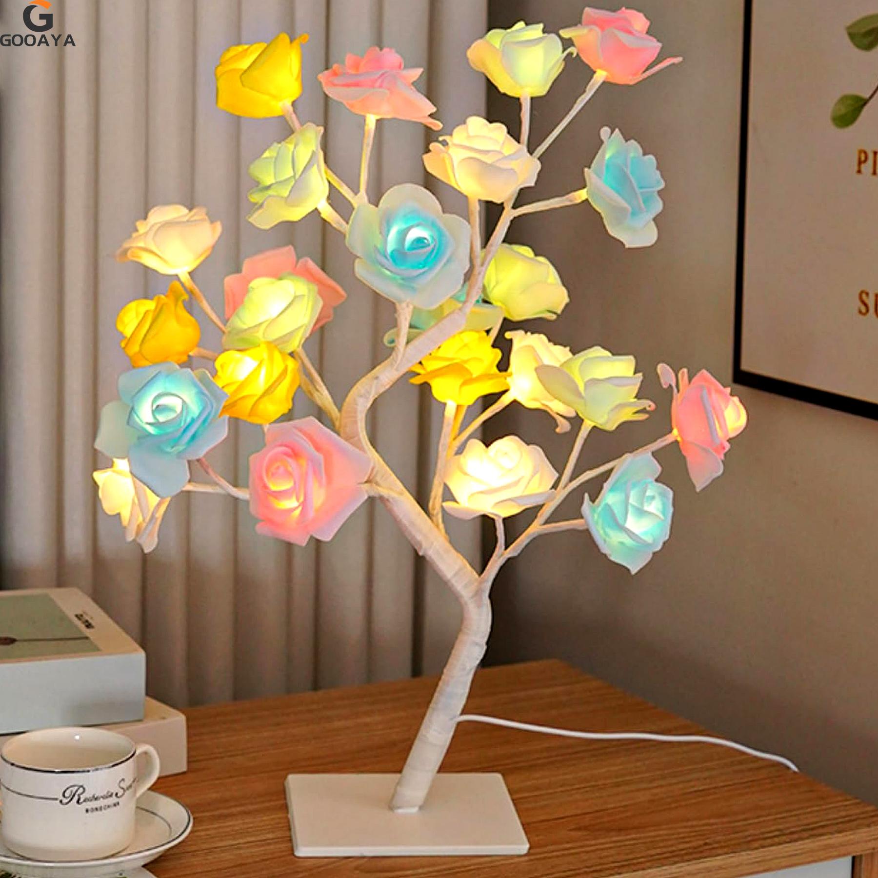 

36 LED Ball Table Lamp Switch Christmas Tree Fairy Light Night Lights Home DIY Party Wedding Bedroom Christmas Decoration Gift
