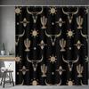 Bohemian Style Geometric Shower Curtain Ethnic Tribe Vintage Shower Curtain With 12 Hooks For Bathroom Decoration Accessories