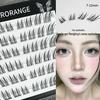HERORANGE Dream Fox Glue-Free Cluster Eyelashes – Natural, Dense, Fox-Eye Look for Beginners