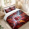 Bedding Set 1 Duvet Cover 2 Pillowcases AC Milan Print Bedroom Home Decoration
