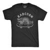 Herren Rad-Waschbär T-Shirt Lustiger Rad-Waschbär Cooles Skateboard Grafik Neuheit T-Shirt