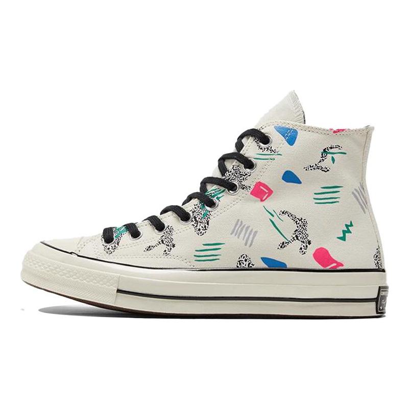 Converse Chuck 70 High Archive Skate - Egret Sneakers Unisexe Crème Vert Court 170923C