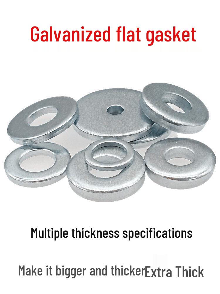 

Galvanized Thickened Flat Washer - Iron, Enlarged Round Screw Washer, Small Thin Metal m68102. M6*22*3 (1 jin)