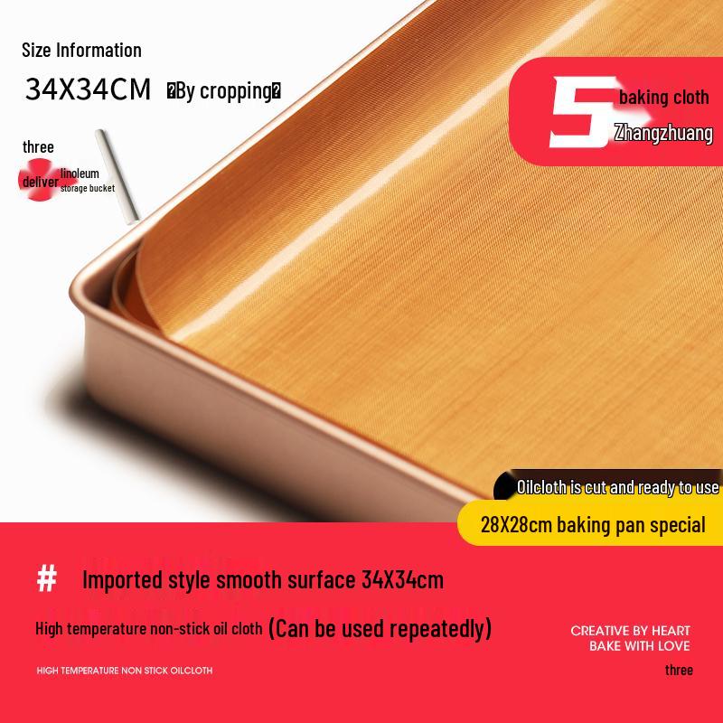 Non-Stick, Reusable, High-Temperature Baking Paper for Cakes, Household & Commercial Use