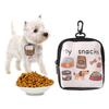 Zipper Closure Portable Pet Snack Pouch With Hook Puppy Pet Training Bag Dog Treat Bag  Outdoor