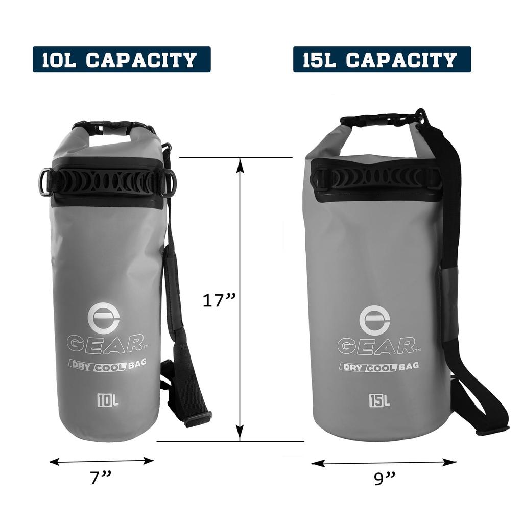 Enthusiast Gear Insulated Dry Bag Cooler Waterproof Cooler for Kayaking, Hiking, Lunch, Fishing, and the Beach – Leakproof, Waterproof, Foldable,