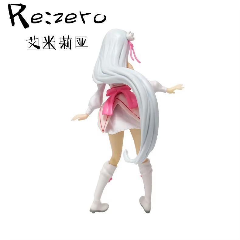 17cm Re: Zero Starting Life in Another World Anime Figur Emilia Actionfiguren Kawaii Memory Snow Emilia Modell PVC Spielzeug Geschenke