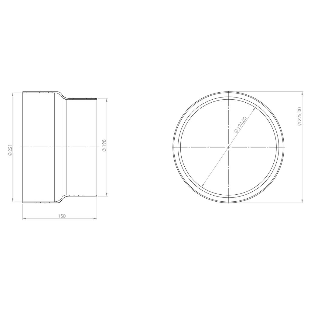 Steel Reduction Ø 220/200