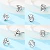 Letter Pendant Love White Zircon Stars Original Copper English Letters Beads Fit Bracelet Accessory Jewelry Gift Women Diy