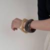 Lightweight Resin Bangle Bracelet Geometric Acrylic Wristband Vintage Chunky Wrap Bangle  Teen