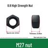 High-Strength Black Hex Nut