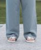 Dekkoloso Cool Flow Denim Wide Elastic Waist Pants [Light Blue]